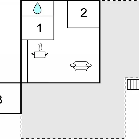 펜션 Three-bedroom Holiday In Sjolund